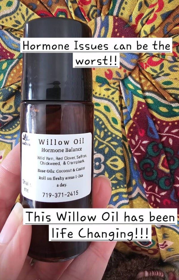 Willow Oil Infusion Roll-on — handmade herbal infusion by RedFern